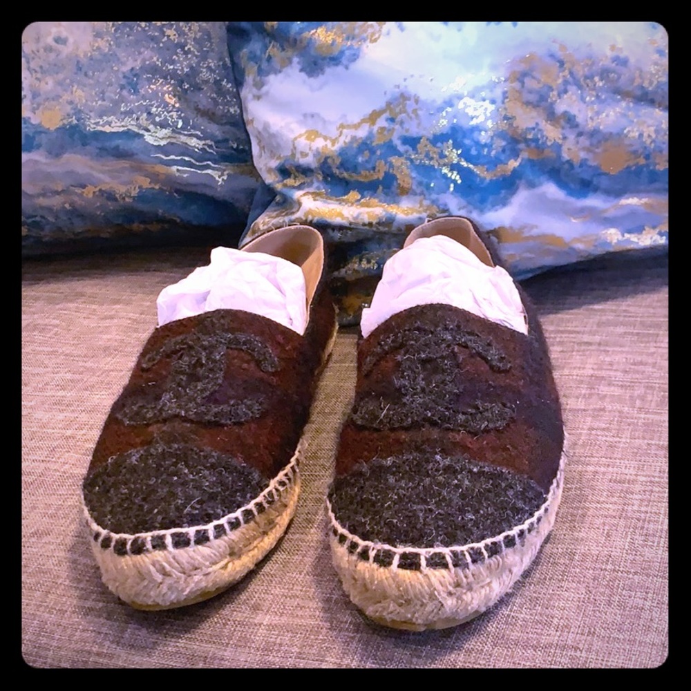 Wool Chanel espadrilles,